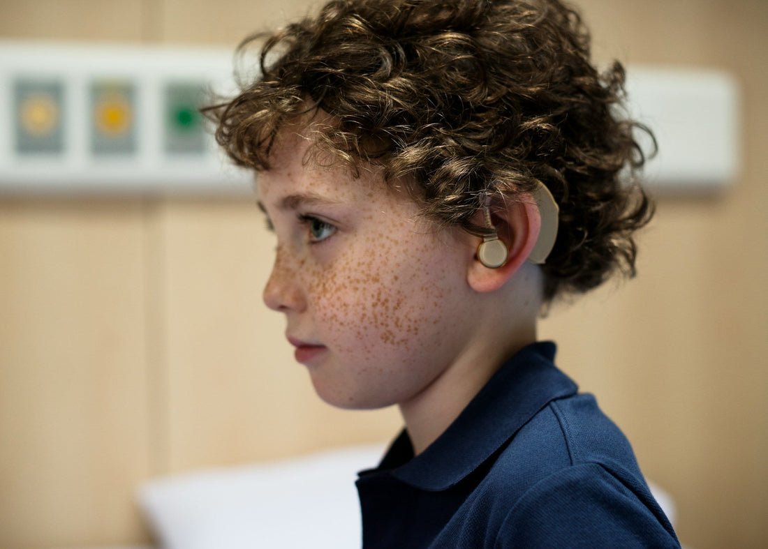 hearing aids on child