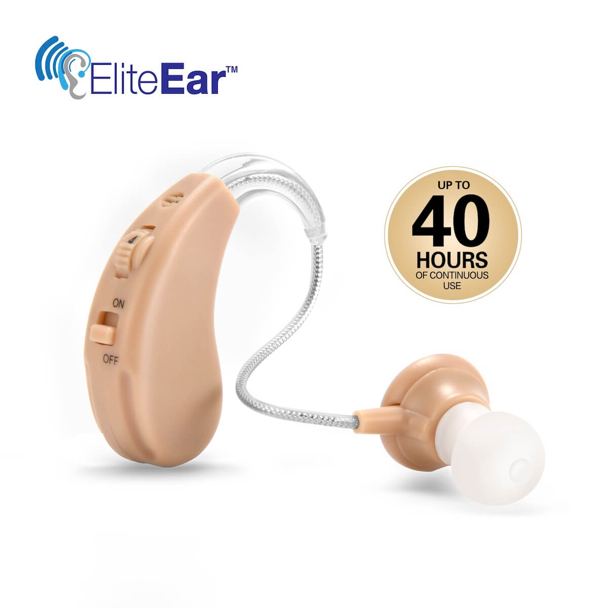EliteEar™️ Sound Amplifier - up to 40 hours of continuous use